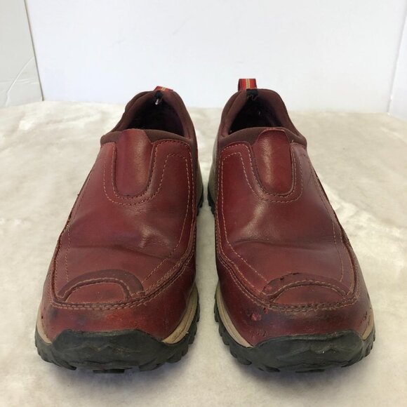 Merrell Polar Moc Red Leather Thinsulation Waterproof Slip On Loafers Size 8.5 - Picture 2 of 14